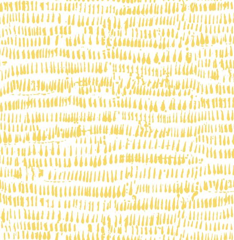 This sunny, abstract wallpaper will add texture and interest to your interiors! Short, painterly strokes of golden-yellow cover a crisp white background. Runes is an unpasted, non woven wallpaper. A Street Prints, Wallpaper For Sale, Drops Patterns, Contemporary Wallpaper, Yellow Wallpaper, Woven Wallpaper, Wallpaper Decor, Colour Yellow, Popular Wallpaper