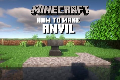 How to Make an Anvil in Minecraft: https://www.toevolution.com/make-an-anvil-in-minecraft Enchanted Items, Minecraft Blocks, Enchanted Book, Craft Iron, Craft Table, How To Make An, Enchanted, Minecraft