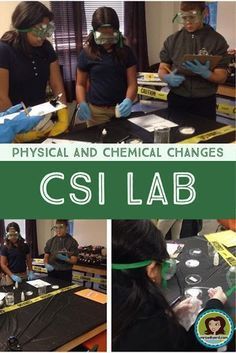 Physical And Chemical Changes, Chemical And Physical Changes, Middle School Science Classroom, Science Camp, Lab Activities, Teaching Chemistry, Science Club, 8th Grade Science, 6th Grade Science