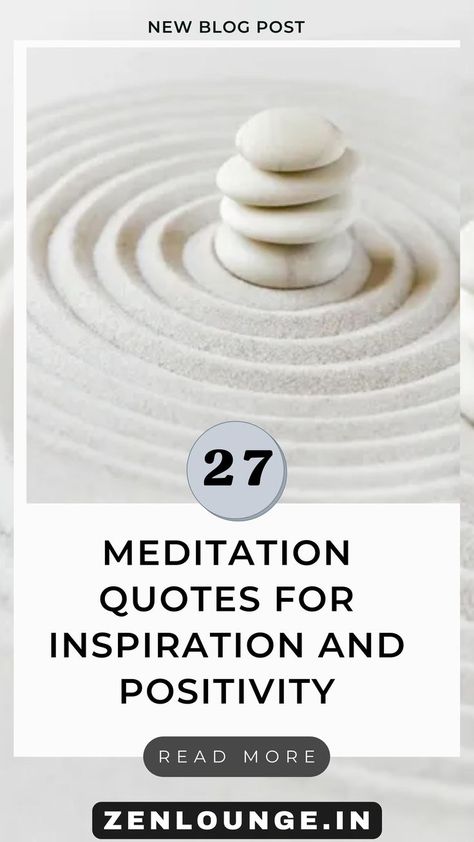 27 Meditation Quotes for Inspiration and Positivity A Positive Thought, Quotes For Inspiration, Relaxation Music, Positive Thought, Best Meditation, Best Sleep, Lets Talk, Meditation Quotes, Meditation Practices