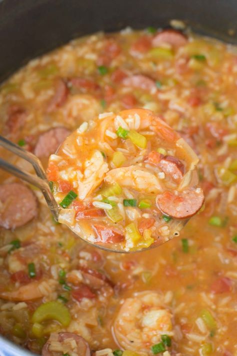 30 Minute Sausage and Shrimp Gumbo + Recipe Video - My Kitchen Craze Gumbo Recipe Video, Shrimp Gumbo Recipe Easy, Sausage And Shrimp Gumbo, Gumbo Recipe Crockpot, Jambalaya Soup, Shrimp Gumbo Recipe, Gumbo Recipe Easy, Shrimp And Sausage Gumbo, Seafood Gumbo Recipe