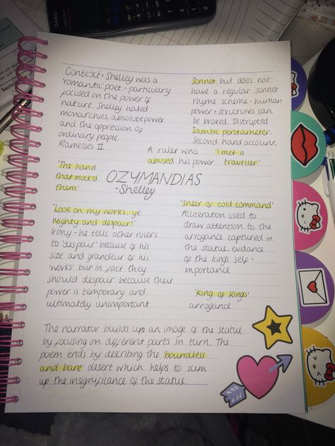 GCSE English lit revision- Ozymandias #revision Power And Conflict Poetry Revision Ozymandias, Power And Conflict Poetry Revision Notes, Poem Analysis Gcse, English Revision Notes, Ozymandias Poem Analysis, Notes For English, Ozymandias Poem, Poetry Revision, Mindmap Ideas