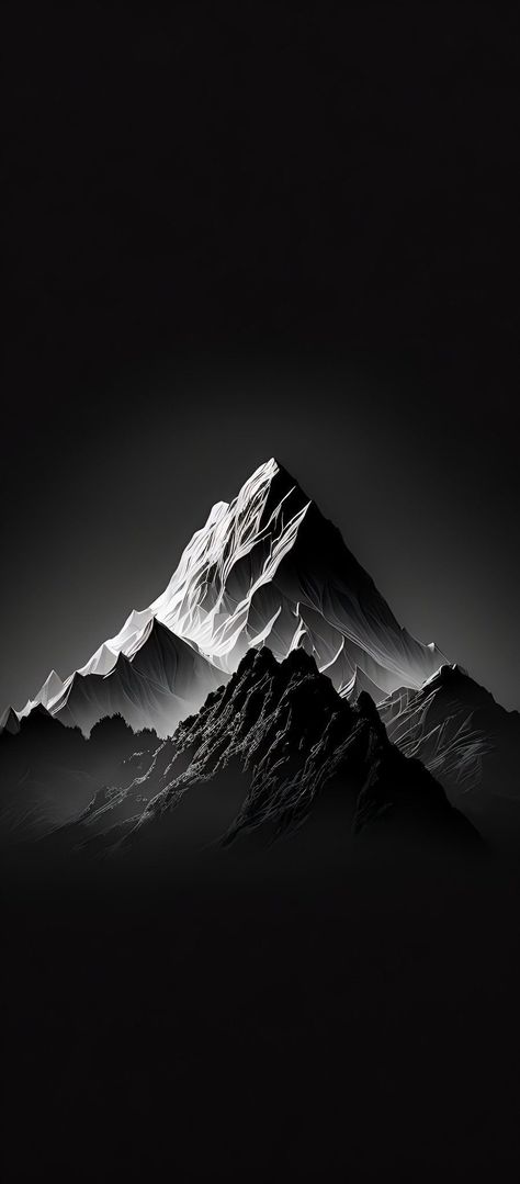 Iphone Dark Theme, Iphone Minimalist Wallpaper, Iphone Wallpaper Mountains, Iphone Wallpaper Gradient, Never Settle Wallpapers, Minimalist Wallpaper Phone, Dark Mountains, Black Hd Wallpaper, Hd Dark Wallpapers