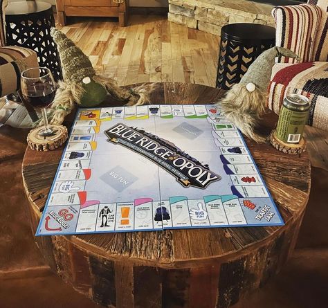 Game nights at the cabin! 🙌 And how cool is this special edition Blue Ridge monopoly!? What game will you be challenging your family to first at family game night? 🏠 Whiskey Pines Drywall Finishing, Electric Car Charger, Large Couch, Natural Wood Flooring, At Family, Bathroom Fan, Game Nights, Vaulted Ceilings, Covered Decks