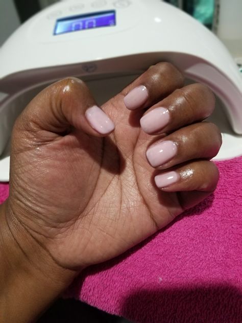 Bubble Bath Gel Nails, Bubble Bath Pink Nails, Opi Nude Colors, Natural Nail Gel Manicure, Bubble Bath And Funny Bunny Opi, Funny Bunny And Bubble Bath Opi, Bubblebath Opi, Opi Bubble Bath Gel, Natural Nail Gel