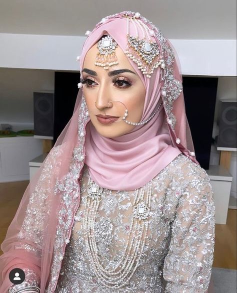 Bridal Hijab Styles Pakistani, Hijabi Desi Bride, Nikkah Hijab, Hijab Bride Pakistani, Hijabi Bride Pakistani, Muslim Wedding Dress Hijab Bride, Hijabi Bride, Hijab Brides, Wedding Hijab Styles