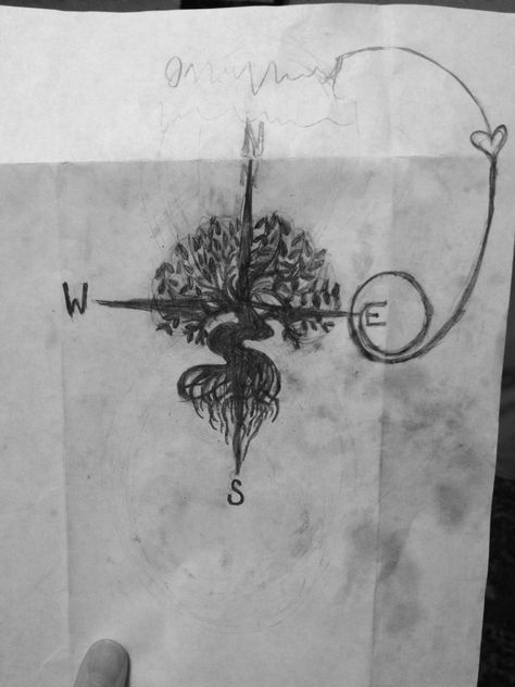 Oak tree meets compass. My future tattoo Sister Tat, Tattoo Trash, Oak Tree Tattoo, The Fugitive, Tree Tattoos, Trash Polka Tattoo, Nautical Compass, Tree Of Life Tattoo, Compass Rose