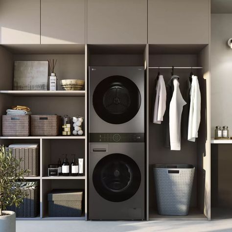 Lifestyle image of LG WT1210BBTN1 10/8kg LG WashTower™ Costco Products, Best Cycle, 1 June, Online Registration, June 2024, Control Panel, Black Steel, Washer And Dryer, Washer