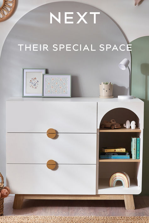 From storage to beds, we've got everything to create the sweetest space for little ones. Even their new changing station is about to get so much more adorable. Order now for next-day delivery.* (*T&Cs apply.) Happy Nursery, Kids Chest Of Drawers, Kids Furniture Design, Triple Wardrobe, Bedroom Chest Of Drawers, Children's Furniture, Bedroom Chest, Nursery Furniture Sets, Childrens Furniture