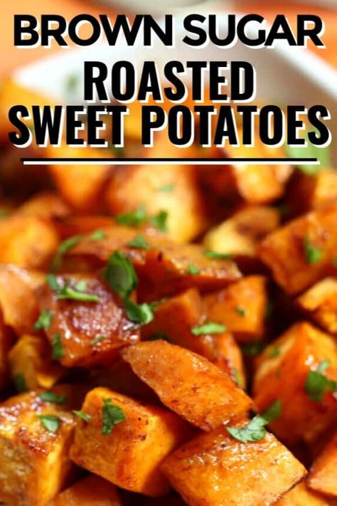 Sauteed Sweet Potato Recipes, Frozen Sweet Potato Recipes, Sweet Potato Recipes Air Fryer, Meatless Stew, Roasted Sweet Potato Recipes, Brown Sugar Sweet Potatoes, Sweet Potato Oven, Sweet Potato Recipes Roasted, Sweet Potato Recipes Healthy