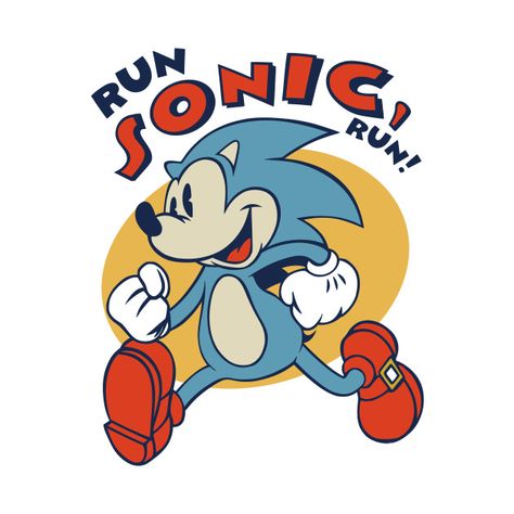 Sonic Illustration, Sonic Design, Sonic T Shirt, T Shirt Design Template, Design Template, Sonic, Printed Shirts, Video Games, Print Patterns