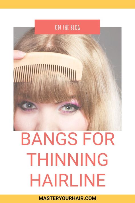 bangs for thinning hair, bangs for thinning hairline, Bangs For Thinning Hair, Thinning Hairline, Androgenic Alopecia, Receding Hair Styles, How To Cut Bangs, Bald Hair, How To Style Bangs, The Fringe, Thinning Hair