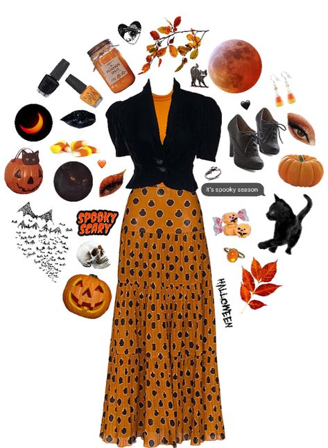 Halloween Season Outfits, Halloween Core Outfits, Summer Halloween Outfits, Halloweencore Outfit, Halloween Style, Fall Halloween Aesthetic Outfits, Halloween Clothes Aesthetic, October Outfits Halloween, Fall Halloween Outfits