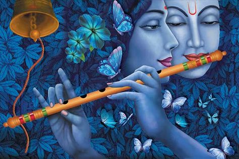 Radha Krishna Modern Art, Buddha Art Painting, Lord Krishna Wallpapers, Krishna Radha Painting, Art Painting Gallery, Radha Krishna Art, 3d Painting, Modern Art Paintings, Krishna Painting