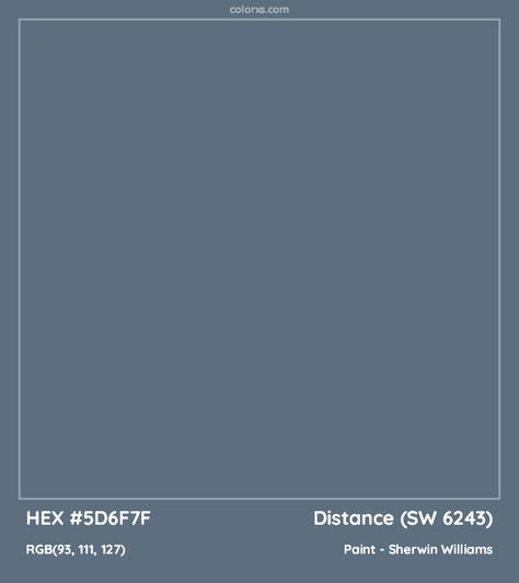 Distance Sherwin Williams Cabinets, Sherwin Williams Distance, Blue Gray Kitchen Cabinets, Grey Blue Kitchen, Analogous Color Scheme, Paint Color Codes, Picture Molding, Monochromatic Color Palette, Sherwin Williams Colors