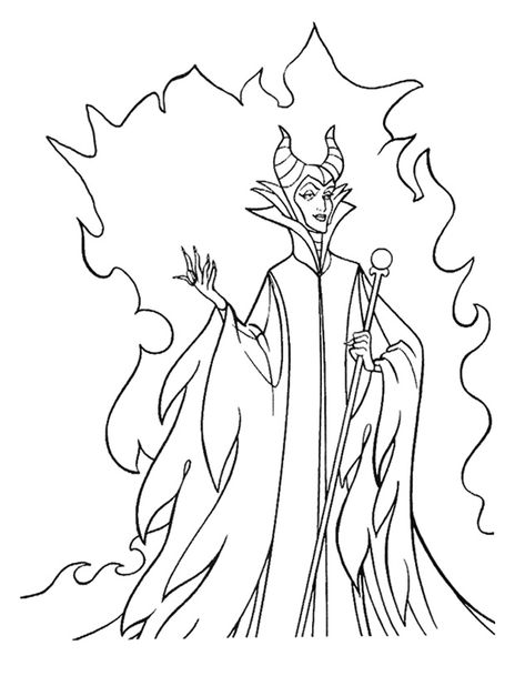 Maleficent Coloring Pages - Best Coloring Pages For Kids Sleeping Beauty Coloring Pages, Boss Tattoo, Beauty Drawings, Disney Printables, Disney Maleficent, Print Outs, Disney Embroidery, Disney Colors, Disney Sleeping Beauty