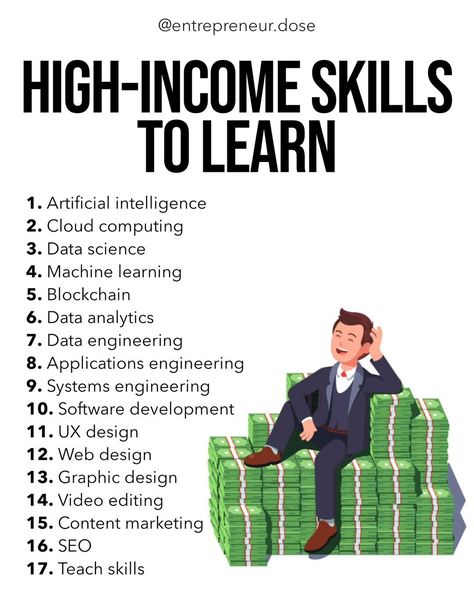 Study To Get Rich, Financial Literacy Lessons, High Income, Money Strategy, Business Basics, Money Management Advice, Personal Improvement, Financial Life Hacks, Money Making Jobs