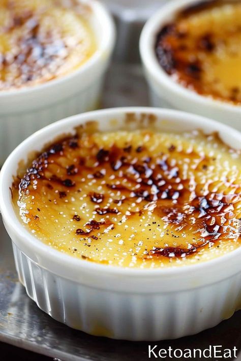 Carnivore Creme Brulee - KetoAndEat Tuna Pizza, Cream Brulee, Brulee Recipe, Creme Brulee Recipe, Meat Diet, Carnivore Diet, Desserts To Make, Recipe Images, Ice Cream Cake