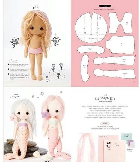 Doll Patterns Free Sewing, Diy Rag Dolls, Dolls Handmade Diy, Felt Doll Pattern, Felt Doll Patterns, Fabric Doll Pattern, Felt Toys Patterns, Doll Making Tutorials, Doll Patterns Free