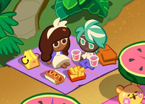 Cookie Run Kingdom Mint Choco X Cocoa, Mintcocoa Crk, Macaroni Cookie Crk, Mint Choco Cookie X Cocoa Cookie Run, Truffle Cookie Run, Cocoa Cookie Run, Cookie Run Ships, Berry Cookies, Mint Choco