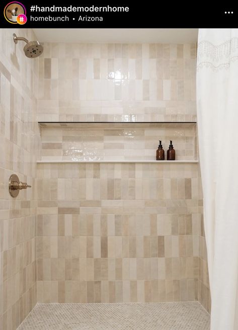 Bathroom Tile Ideas Cream Color, Cream Tiled Shower Ideas, Cloe Cream Tile Bathroom, Vintage Cream Tile Bathroom, Timeless Bathroom Shower Tile Ideas, Ivory Shower Tile Ideas, Cream Colored Tile Bathroom, Bathroom Tile Ideas Beige, Organic Shower Tile