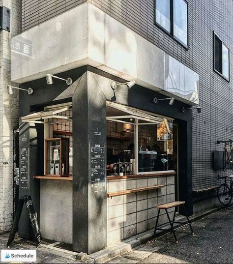 Coffee Shop Japan, Japanese Coffee Shop, Shop Architecture, Small Coffee Shop, Small Cafe Design, Coffee Shop Interior Design, Small Restaurant, Cozy Coffee Shop, Coffee Tree