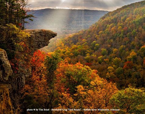 Tim Ernst's stunning photograph of Whitaker Point was used to illustrate the Backpacker Magazine Top 50 Views list. Ponca Arkansas, River Cabins, Arkansas Road Trip, River Cabin, Genius Loci, River Trip, Ozark Mountains, River Falls, Canoeing