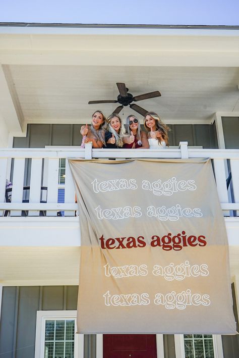 Texas A&m Sorority, A&m College, Texas A&m Game Day, Texas A And M Aesthetic, A&m Aesthetic, Texas A M Graduation Parties, Texas A&m Aesthetic, Gameday Banner, Aggie Graduation Party