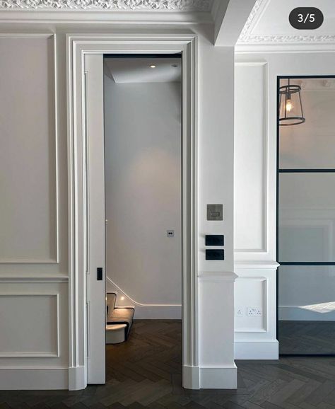 Crittal Doors, Black Interior Doors, Classic Interior Design, Pocket Door, Home Doors, Door Installation, Internal Doors, Pocket Doors, Interior Doors