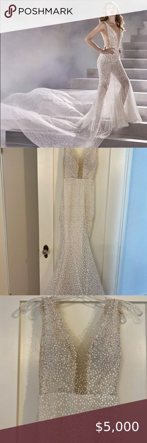 NWT Pronovias Atelier - Constellation (Size 4) Pronovias Constellation Dress, Pronovias Constellation, Constellation Dress, Pronovias Dresses, Heels Dress, Collar Bone, My Wedding, Me Now, Sheath Wedding Dress