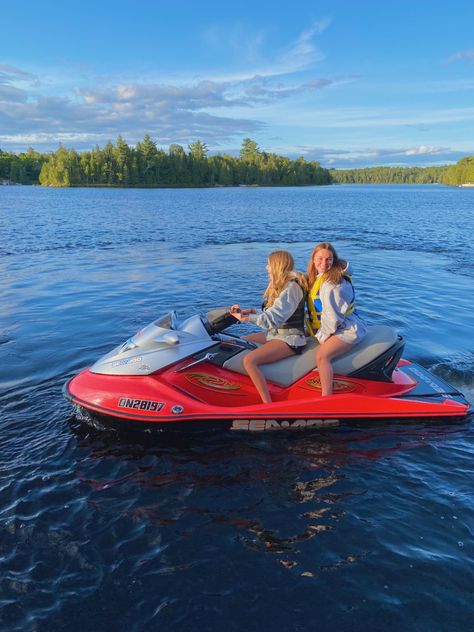 Summer, lake, seadoo, cottage Summer Vision, Ski Boats, Summer Lake, Lake Erie, Jet Ski, Summer Aesthetic, Granola, Boats, Skiing