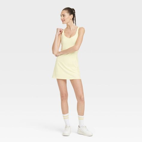 Women's Knit Halter Active Woven … curated on LTK Align Dress, Target Dress, Athleisure Dress, Sporty Design, Athletic Dress, All In Motion, Crochet Shirt, Dress Yellow, Lululemon Align