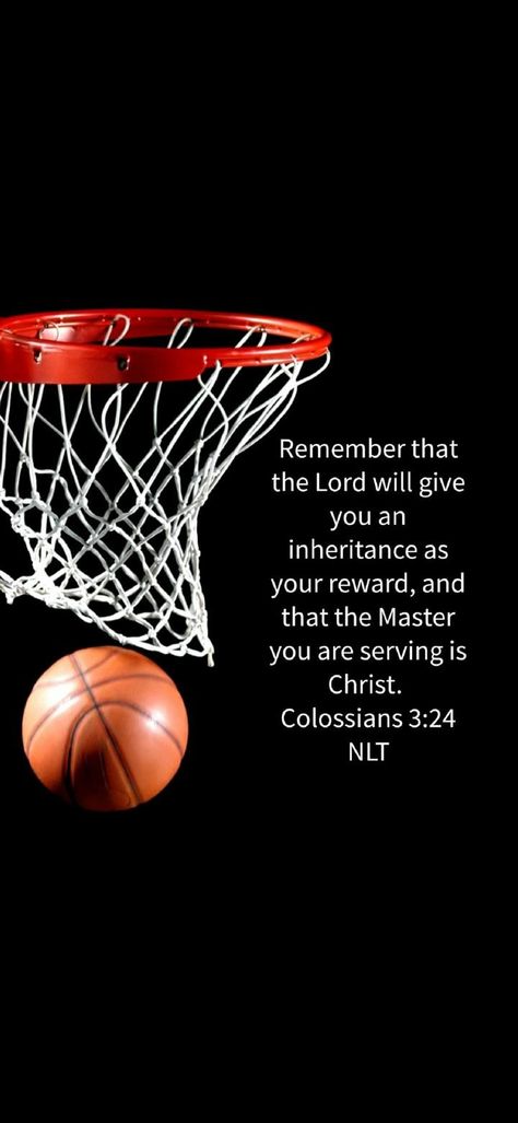 Christian Basketball Wallpaper, Christian Basketball, Basketball Background, Christian Things, Basketball Quotes, Basketball Wallpaper, Daily Word, Great Quotes, Bible Quotes