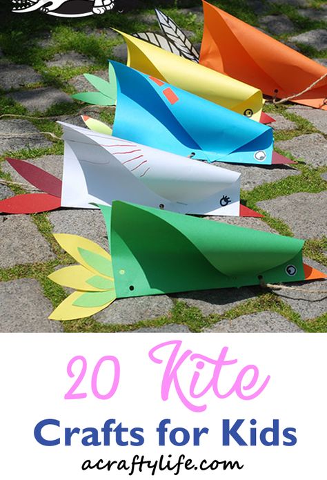 Kite Day Preschool, Paper Kite Diy, Diy Kites Preschool, Diy Kites, Kite Art And Craft, Kite Making For Kids, Kite Craft Preschool, How To Make A Kite, Kite Craft