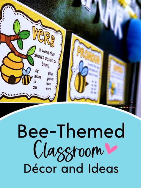 Bee Theme Classroom Decoration Ideas, Bee Theme Classroom Ideas, Bumblebee Classroom Theme, Bee Classroom Theme, Busy Bees Classroom Theme, Elementary Classroom Bee Theme, Bee Attitudes Bulletin Board, Bee Classroom Decor, 2024 Classroom