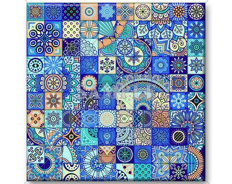 Decorative Ceramic Tile - Mosaic Moroccan Tile Design Bright Colors Backsplash Kitchen/Bathroom Tiles Mosaic Three Sizes 4.25"x4.25" 6"x6" Moroccan Tile Design, Tiles Mosaic, Best Glue, Backsplash Kitchen, Tile Mosaic, Tile Stores, Moroccan Tile, Bathroom Tiles, Stitch Embroidery