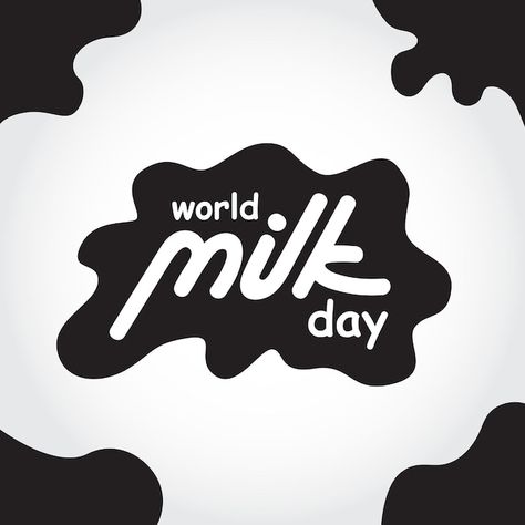 Milk Logo Design Ideas Brand Identity, Milk Illustration, World Milk Day, Milk Logo, Daily Milk, City View Night, Milk Brands, Day Logo, Milk Dairy