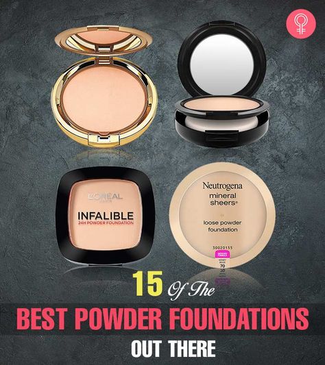 15 Of The Best Powder Foundations Out There Best Pressed Powder For Oily Skin, Best Drugstore Powder Foundation, Powder Foundation For Dry Skin, Powder Foundation For Oily Skin, Powdered Foundation, Drugstore Powder Foundation, Best Drugstore Powder, Best Compact Powder, Best Makeup Powder