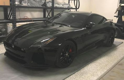 Black Jaguar F-type SVR [OC] Cars Black, Black Jaguar, Jaguar F Type, Car Garage, Whips, Exotic Cars, Sport Cars, Funnel, Jaguar