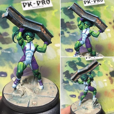 Chestnut Ink on Instagram: “She-Hulk - Marvel Crisis Protocol. #chestnutink #marvel #marvelcrisisprotocol #marvelcrisisprotocolminiatures #paintingminiature #shehulk…” Marvel Crisis Protocol, Crisis Protocol, Knight Models, Dc United, Hulk Marvel, Scarlet Witch, Tabletop Games, Hulk, Master Chief