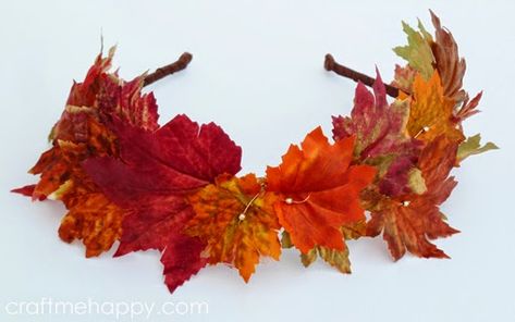 Hair Accessories Diy, Leaf Headband, Harvest Day, Fall Headbands, Headband Crafts, Wedding Hairstyles Bridesmaid, Leaf Crown, Leaves Headband, Autumn Fairy