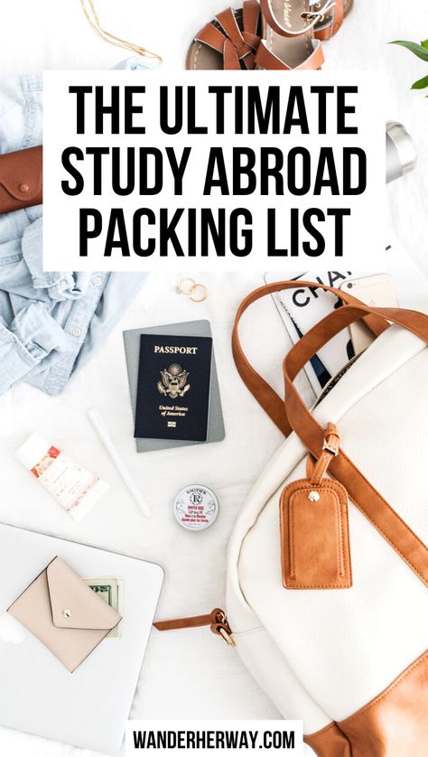 Capsule Wardrobe Moving Abroad, What To Pack For Study Abroad, Capsule Wardrobe Study Abroad, Summer Study Abroad, Study Abroad Packing List Italy, Semester Abroad Packing List, Study Abroad Checklist, Studying Abroad In Italy, Florence Study Abroad