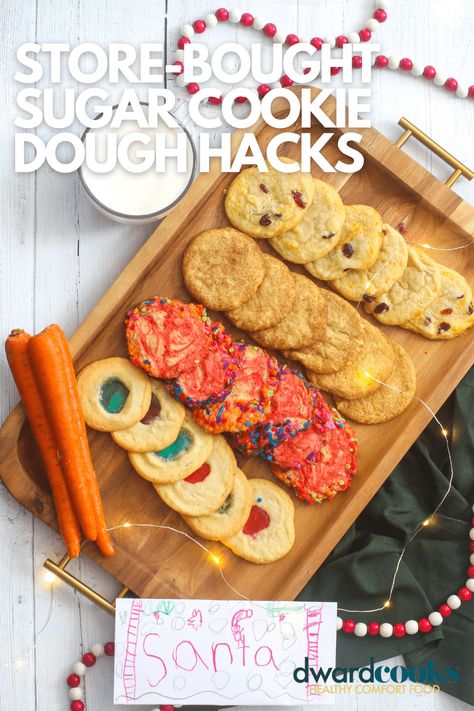 Cookie Dough Hacks, Rolled Sugar Cookie Dough, Different Cookies, Sugar Cookie Dough Recipe, Sugar Dough, Cookie Hacks, Rolled Sugar Cookies, Buy Cookies, Cookie Dough Recipes