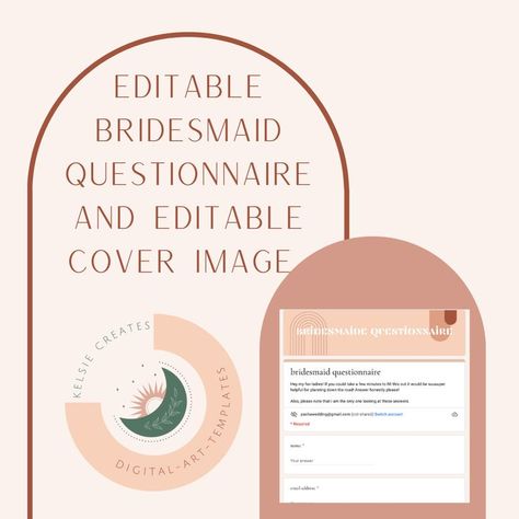 Bridesmaid questionnaires are the newest TikTok trend, and for good reason. This questionnaire is FULL of questions that will help you down the line while planning your wedding! Bridesmaid Questionnaire, Wedding Planning Tools, Send Text, Google Form, List Of Questions, Boho Bridesmaid, Header Image, Google Forms, Do You Remember