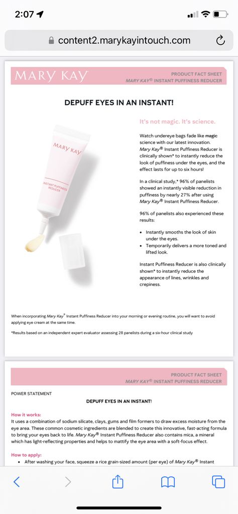 Mary Kay Clinical Solutions, Clinical Solutions Boosters Mary Kay, Mary Kay Star Consultant Program, Ground Hogs, Mary Kay Serum C + E, Mary Kay 100% Satisfaction, Mary Kay Consultant, Under Eye Bags, Fact Sheet