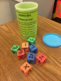 My Math Imagination: Foam Cubes for Combining Like Terms?                                                                                                                                                      More Creative Math, Sixth Grade Math, Combining Like Terms, Upper Elementary Math, Like Terms, Maths Algebra, Math Intervention, Math Manipulatives, Secondary Math