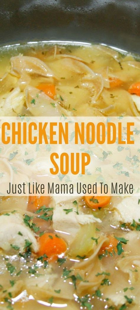 Easy Chicken Noodle Soup No Veggies, Chicken Middle Soup, German Chicken Noodle Soup, Boneless Skinless Chicken Thigh Soup, Chicken Soup With Chicken Thighs, Grandmas Chicken Noodle Soup Homemade, Chicken Noodle Soup Homemade Stove Top, Homemade Chicken Noodle Soup Stovetop, Quick Chicken Soup Recipes