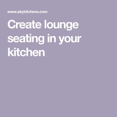 Create lounge seating in your kitchen Lounge Area In Kitchen, Kitchen Lounge Area, Brooklyn Kitchen, Gold Sofa, Kitchen Lounge, Lounge Area, Pot Rack, Vintage Sofa, Lounge Seating