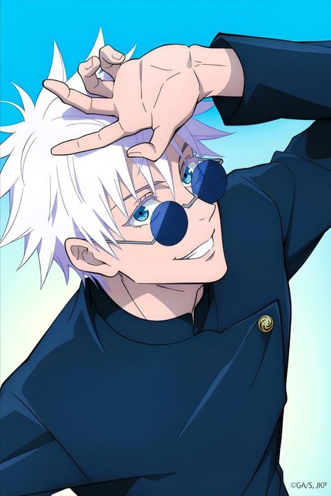 Manga News, Gojo Satoru, White Hair, Anime Character, Jujutsu, Blue Eyes, Hair, Anime, Blue