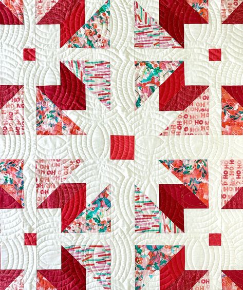 🚨🚨 Today is the last day to take advantage of my Christmas Quilt Kit sale. This Hello Autumn Quilt Kit is included in the sale. How gorgeous are those Crimson Christmas fabrics?? Click the link in my profile to shop all sale kits. Free shipping on orders over $100 Pattern is Hello Autumn by @sarah_made Fabrics are @rileyblakedesigns and @pbsfabrics Quilting by @mandipersell . . #sewcialstitch #helloautumnquilt #sarahmadepatterns #starquilt #starquiltblock #christmasquilt #holidayquilt #christm Quilt Kits For Sale, Autumn Quilt, Christmas Fabrics, Memory Quilts, Christmas Throws, Holiday Quilts, Star Quilt Blocks, Fall Quilts, Tree Quilt